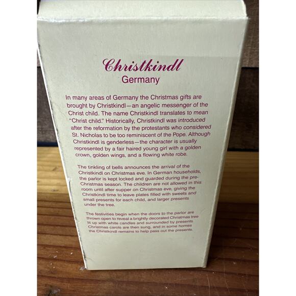 International Santa Claus Collection Christkindl Germany Angel 1992 In Box - Picture 7 of 7